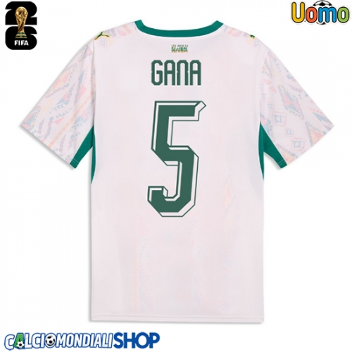 Maglie da calcio Senegal Idrissa Gueye #5 Prima Maglia Mondiali 2026  Manica Corta